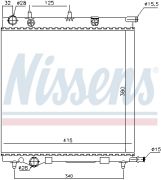 NISSENS NIS61284 Радиатор CN C2(02-)1.1 i(+)[OE 9638520280] на автомобиль PEUGEOT 1007