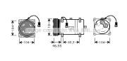 LKQ ACNAK161 PE-PART 96-/Компрессор на автомобиль FIAT ULYSSE