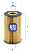 UFI 2510600 Масляный фильтр на автомобиль AUDI Q3
