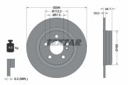 TEXTAR T92254903 Тормозной диск на автомобиль INFINITI QX30