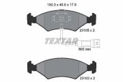 TEXTAR T2310501 Тормозные колодки дисковые