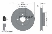 TEXTAR T92071500 Тормозной диск