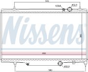 NISSENS NIS61297 Радиатор CN C5(00-)3.0 i V6 24V(+)[OE 1330.81]