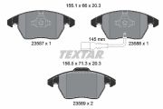 TEXTAR T2358781 Тормозные колодки дисковые