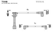TESLA TEST509B Комплект высоковольтных проводов на автомобиль KIA CLARUS