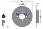 TEXTAR T92080000 Тормозной диск