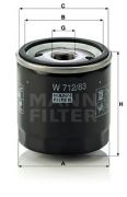 MANN MFW71283 Масляный фильтр на автомобиль TOYOTA TACOMA