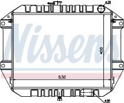 NISSENS NIS61761 Радиатор DSU ROCKY(85-)2.8 D(+)[OE 16400-87616] на автомобиль DAIHATSU ROCKY