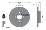 TEXTAR T92060700 Тормозной диск