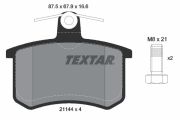 TEXTAR T2114401 Тормозные колодки дисковые на автомобиль AUDI 90