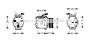 LKQ DKK0163 Компрессор HD-ACC 99- 1.6i 16V (±A) [OE. 38810-PDF-E02] на автомобиль HONDA ACCORD