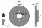 TEXTAR T92164703 Тормозной диск на автомобиль KIA PRIDE