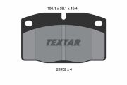 TEXTAR T2093903 Тормозные колодки дисковые на автомобиль OPEL ASCONA