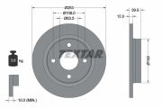 TEXTAR T92292803 Тормозной диск на автомобиль FORD FIESTA