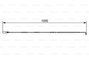 BOSCH 1987473069 Сигнализатор, износ тормозных колодок на автомобиль BMW 1