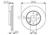 Bosch 0 986 479 R66 Гальмівний диск