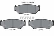 TEXTAR T2190701 Тормозные колодки дисковые