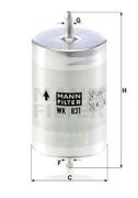MANN MFWK831 Топливный фильтр на автомобиль MERCEDES-BENZ SPRINTER