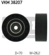 SKF VKM 38207 Паразитный / ведущий ролик, поликлиновой ремень