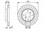 Bosch 0 986 479 T72 Гальмівний диск