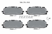 TEXTAR T2586101 Тормозные колодки дисковые на автомобиль AUDI Q3
