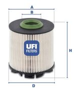 UFI 2605800 Топливный фильтр на автомобиль OPEL INSIGNIA