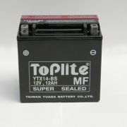 TOPLITE YTX14BS 12V,12Ah,д. 152, ш. 88, в.147, электролит в к-те, вес 4,5 кг на автомобиль HONDA F6C