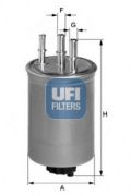 UFI 2411600 Топливный фильтр на автомобиль DACIA DUSTER