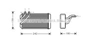 LKQ AAU6106 Радиатор печки [OE. EFP 9317 / JEF10002] на автомобиль ROVER 200