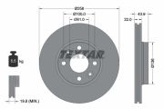 TEXTAR T92241503 Тормозной диск на автомобиль RENAULT CLIO