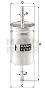 MANN MFWK512 Топливный фильтр