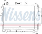 NISSENS NIS62381 Радиатор MZ E 2000 D(87-)2.0 D(+)[OE R2L1-15-200 A]
