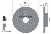TEXTAR T92152800 Тормозной диск на автомобиль MAZDA RX-7
