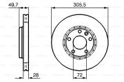 Bosch 0 986 479 B69 Тормозной диск