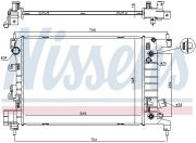 NISSENS NIS61696 Радиатор CHEVROLET AVEO (T300) (11-) 1.4 i на автомобиль CHEVROLET AVEO