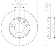 TEXTAR T92106803 Тормозной диск