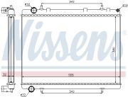NISSENS NIS63601 Радиатор CN C4(04-)1.6 HDI(+)[OE 1330.K1] на автомобиль CITROEN C4