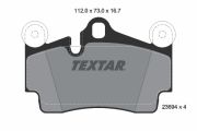 TEXTAR T2369481 Тормозные колодки дисковые на автомобиль AUDI Q7