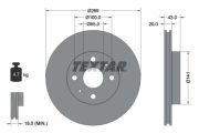 TEXTAR T92115603 Тормозной диск на автомобиль GREAT WALL PERI