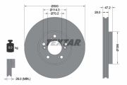 TEXTAR T92110200 Тормозной диск