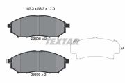TEXTAR T2369803 Тормозные колодки дисковые на автомобиль INFINITI QX50