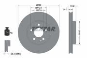 TEXTAR T92241603 Тормозной диск на автомобиль MERCEDES-BENZ CLA