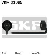 SKF VKM31085 Натяжной ролик, поликлиновой  ремень