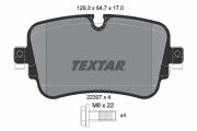 TEXTAR T2230701 Тормозные колодки дисковые