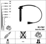 NGK RCFX67 Комплект высоковольтных проводов