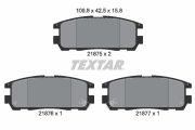 TEXTAR T2187501 Тормозные колодки дисковые на автомобиль GREAT WALL WINGLE