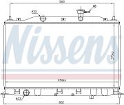 NISSENS NIS67509 Радиатор HY ACCENT(05-)1.4 i 16V(+)[OE 25310-1E000]