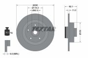 TEXTAR T92254100 Тормозной диск