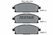 TEXTAR T2342001 Тормозные колодки дисковые на автомобиль HONDA ELYSION