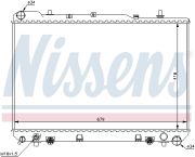 NISSENS NIS61641 Радиатор DW MUSSO(95-)2.9 TD(+)[OE 21310-5310X] на автомобиль SSANGYONG MUSSO